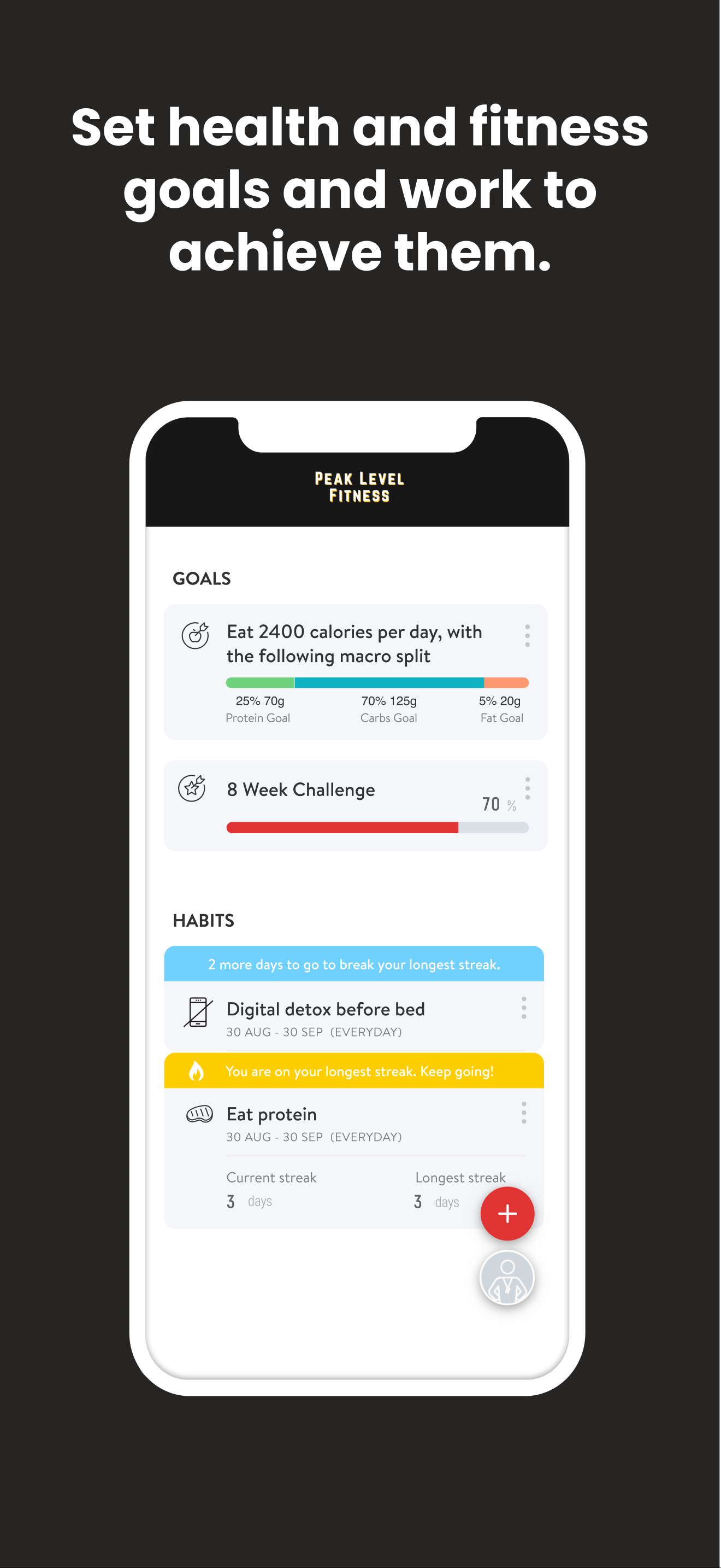 Peak Level Fitness screenshot 3