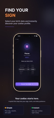 Zodiac Teller iPhone screenshot