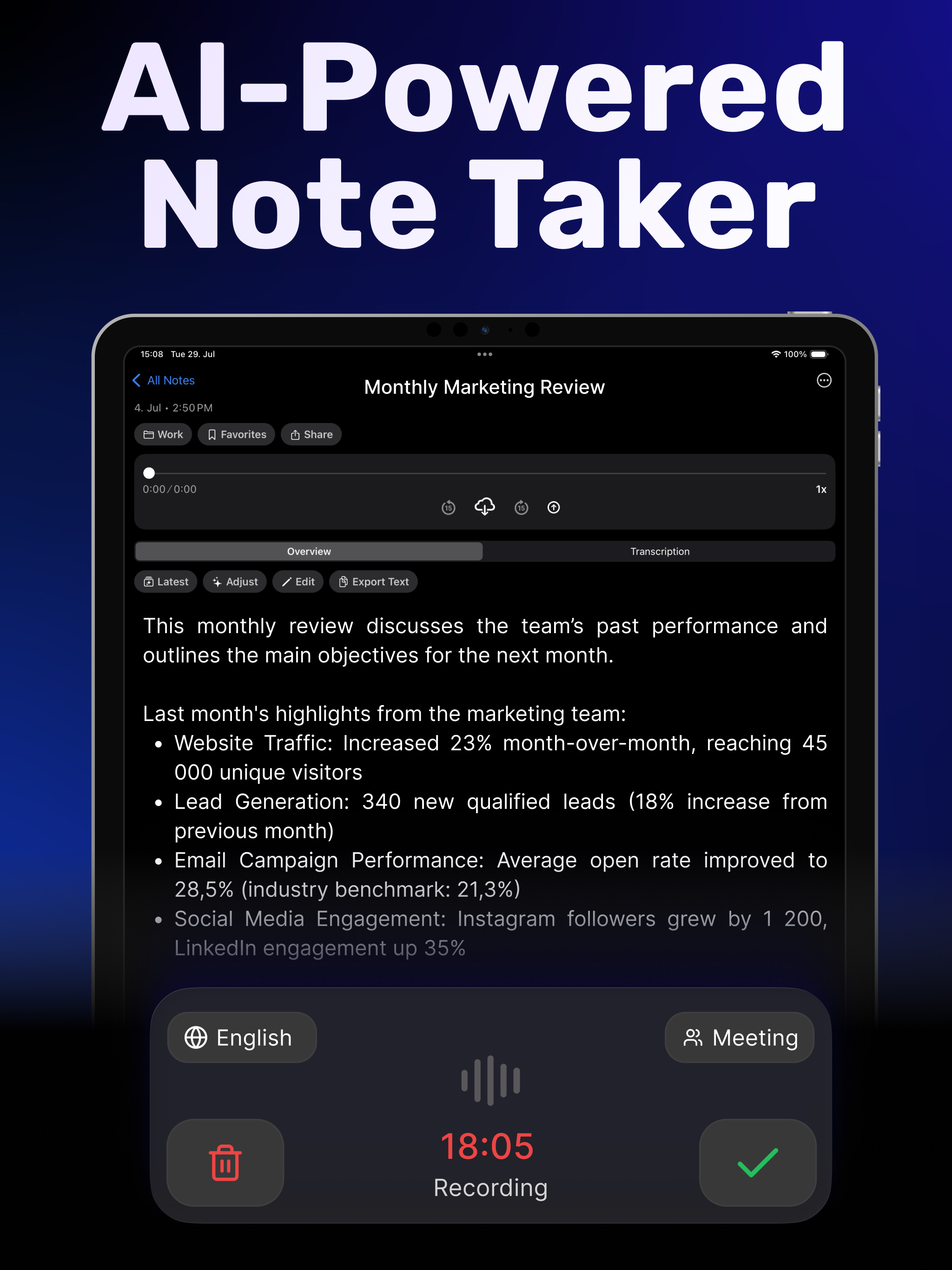Voicetree: Record & Transcribe