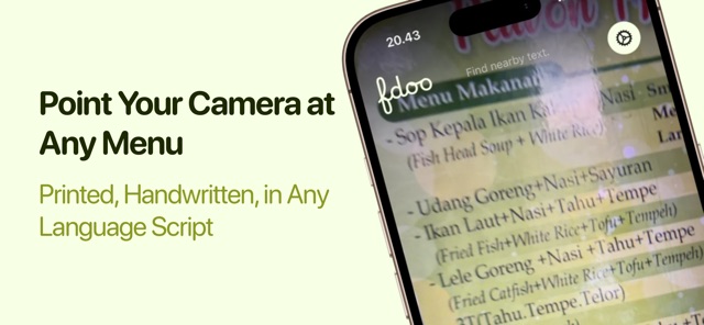 Fdoo: Menu Translator screenshot 4