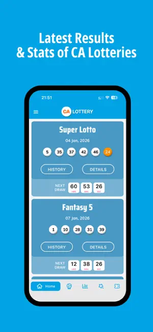CA Lottery - Results, Trends screenshot 1