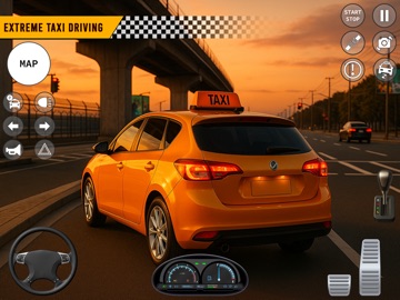 City Cab: Open World Taxi Game iPad screenshot