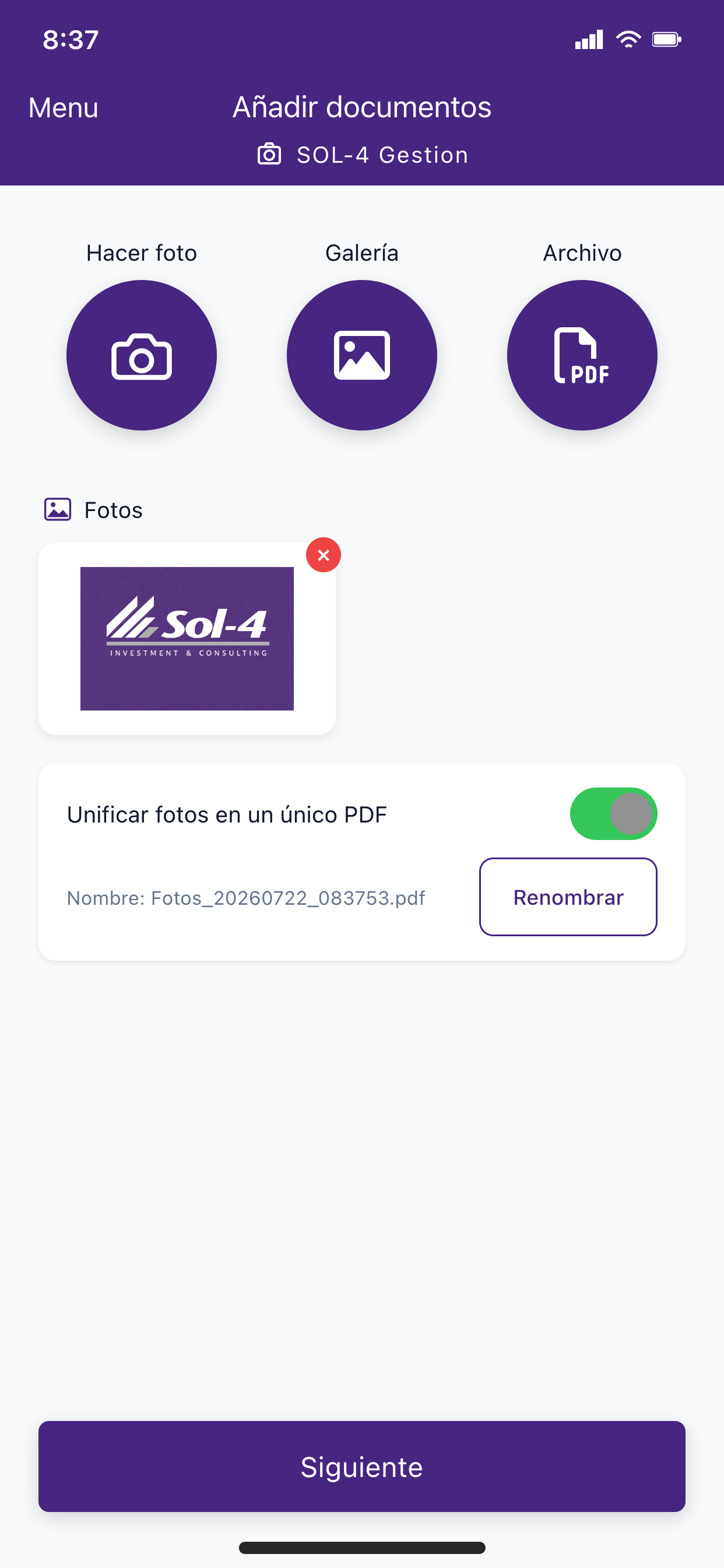 Sol-4 Gestión screenshot 4