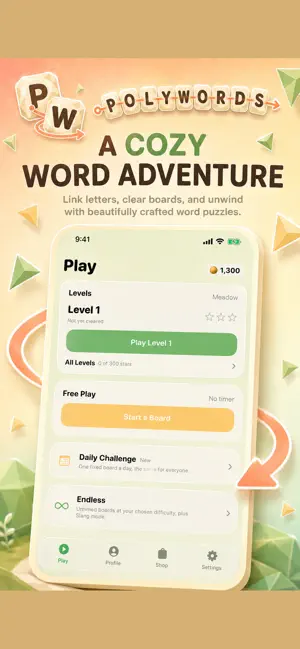 PolyWords Letter Linker screenshot 1