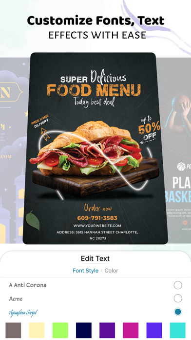 Poster & Flyer Maker : Kriadl Screenshot
