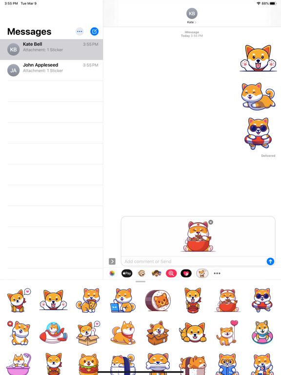 Screenshot #6 pour Shiba Inu Best Stickers
