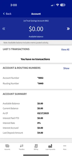 1st Trust Mobile screenshot 4
