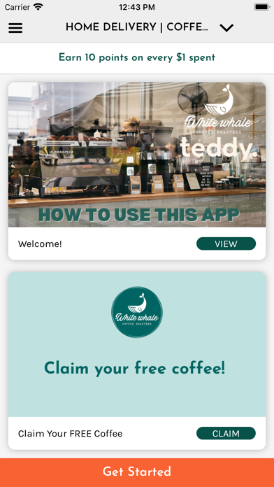 White Whale Coffee Roasters Screenshot
