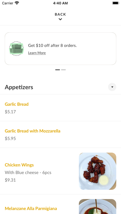La Volpe & Anton's iPhone screenshot 6 - Food & Drink app