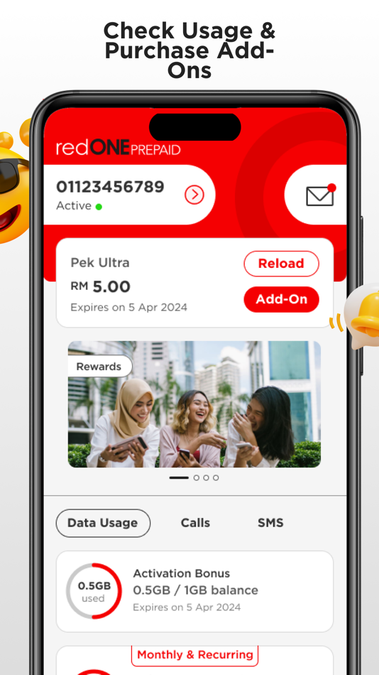 #2. redONE Prepaid (iOS) 由: Red One Network Sdn. Bhd.