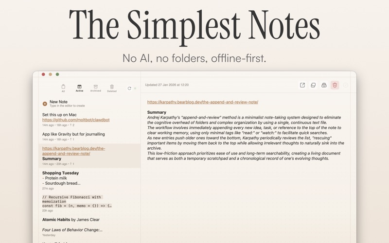 Gravity – The Simplest Notes screenshot 1