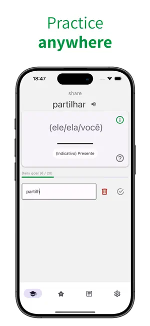 Verbare - Portuguese verbs screenshot 1