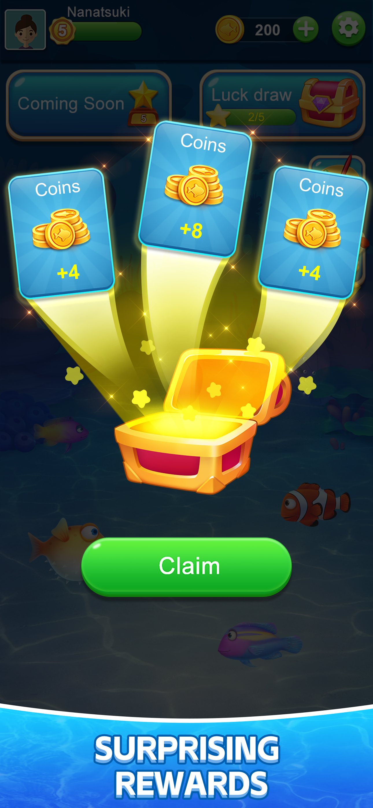 Solitaire Spider Fish screenshot 3