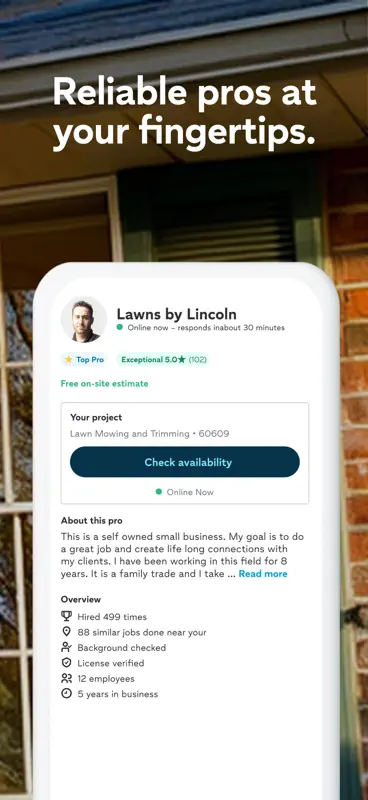 Thumbtack: Home Service Pros screenshot 6 of 7