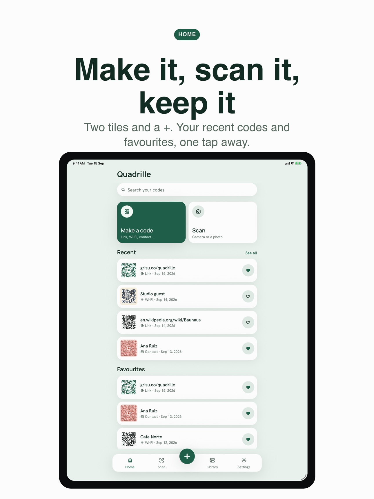 Screenshot 8 of Quadrille: QR Scanner & Maker