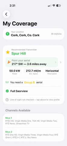 SaorviewMap screenshot
