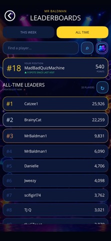 Mr Baldman Trivia screenshot 4