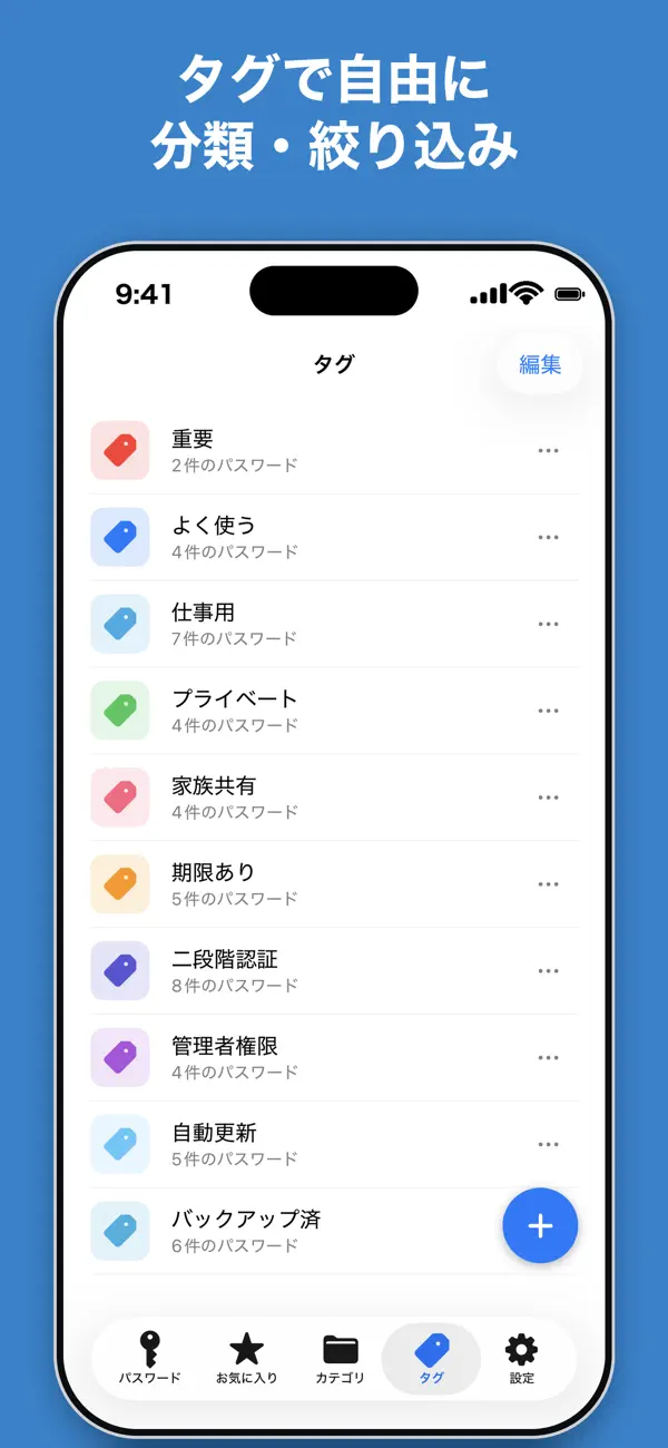 Screenshot #2 pour パスワード管理 - 面倒なパスワードを一括管理