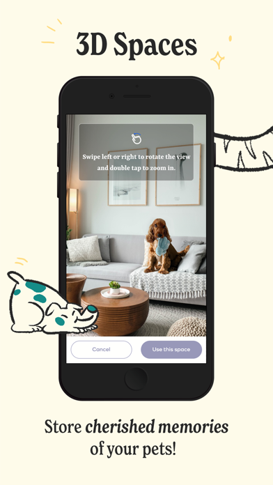 Pawsums: 3D Pet Diary App Screenshot