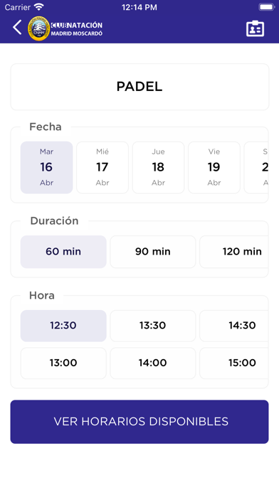Club Natación Madrid Moscardó Screenshot