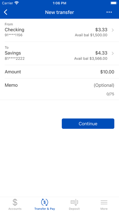 Hamlin Bank Mobile Banking Screenshot