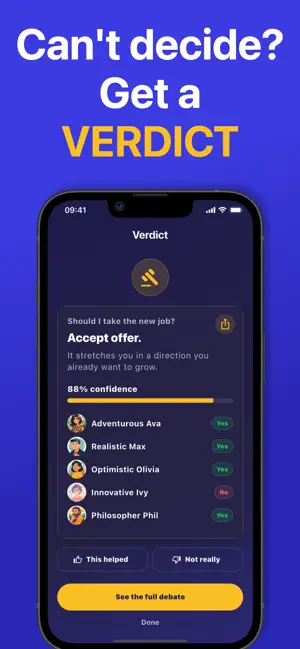 Verdict: Decision Helper screenshot 1