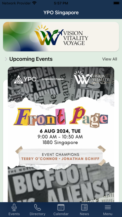 YPO Singapore Screenshot