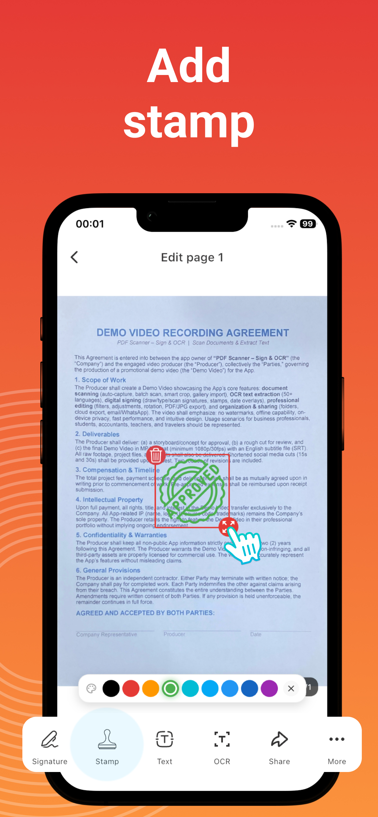 PDF Scanner - Sign & OCR screenshot 4