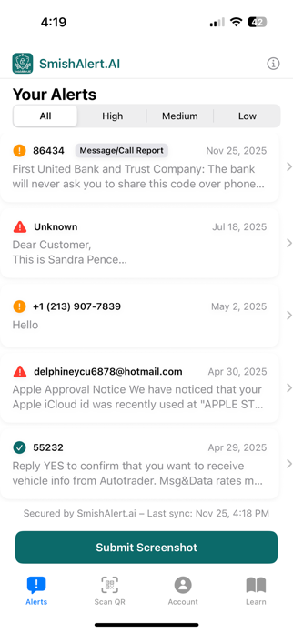 SmishAlert Screenshot 1 of 10