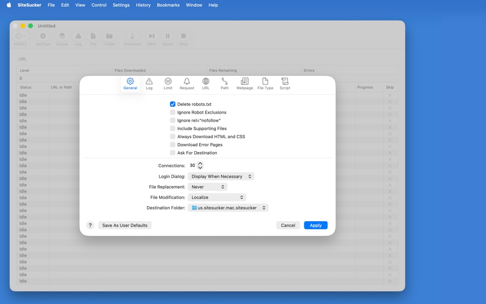 #2. SiteSucker (macOS) Por: Rick Cranisky