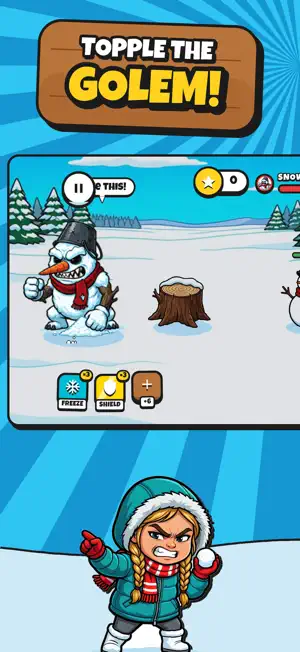 SnowBall Fight Winter Game screenshot 3