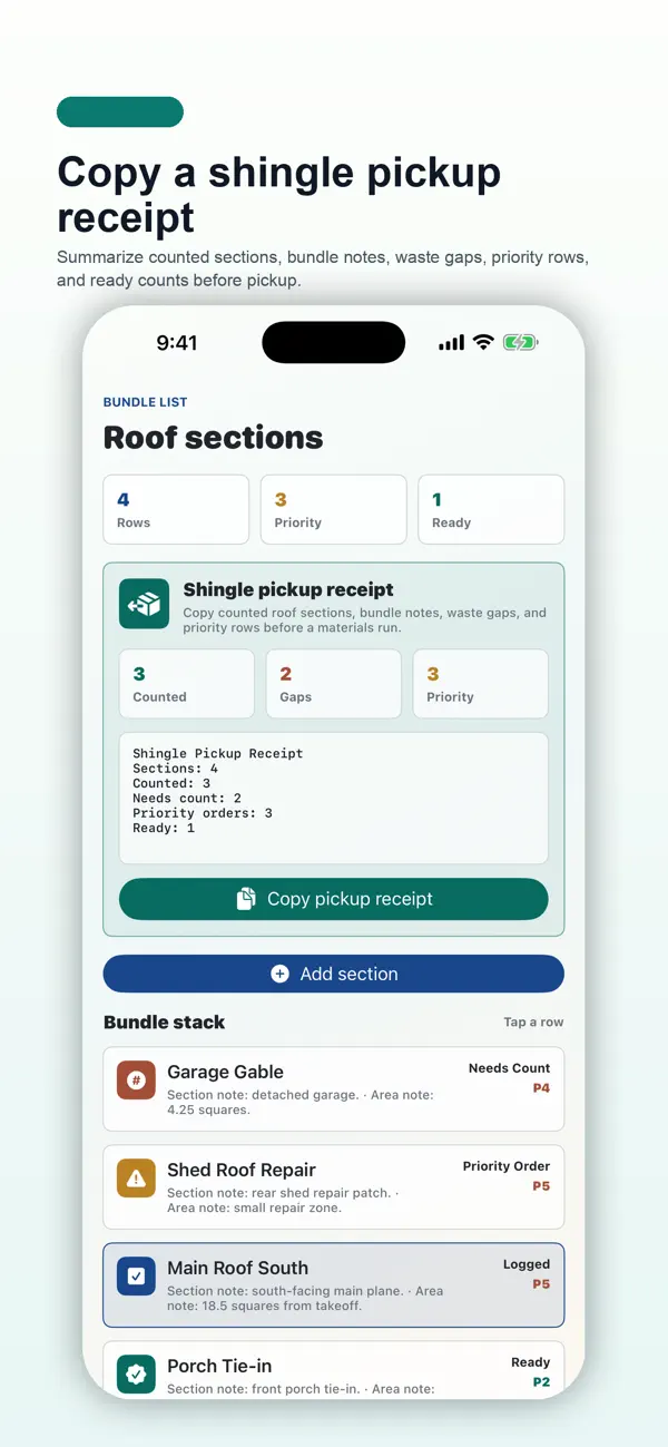 Screenshot #1 pour Roof Shingle Bundle Pocket