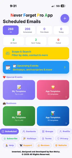 Never Forget Pro App screenshot 1