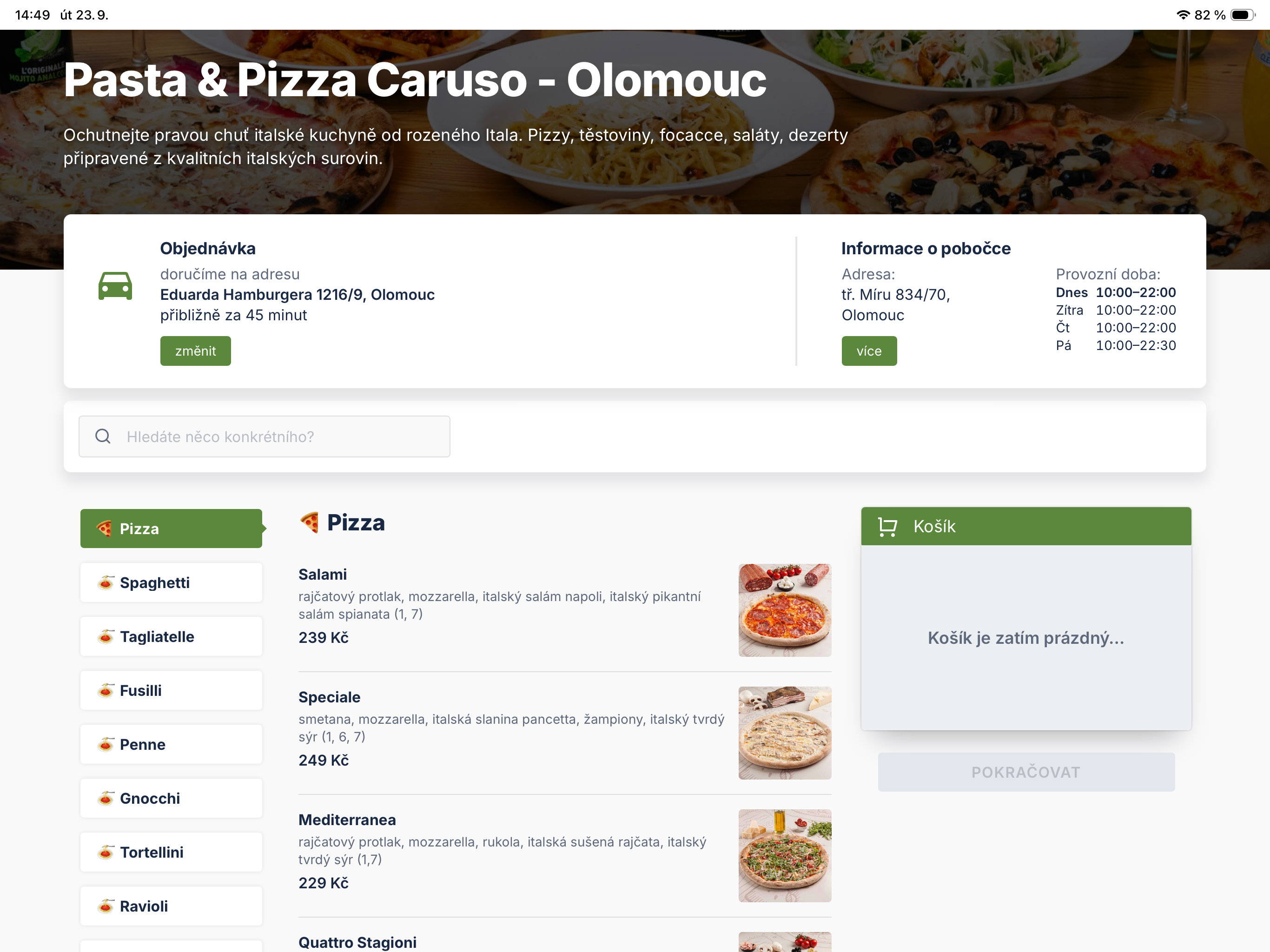 Pasta & Pizza Caruso