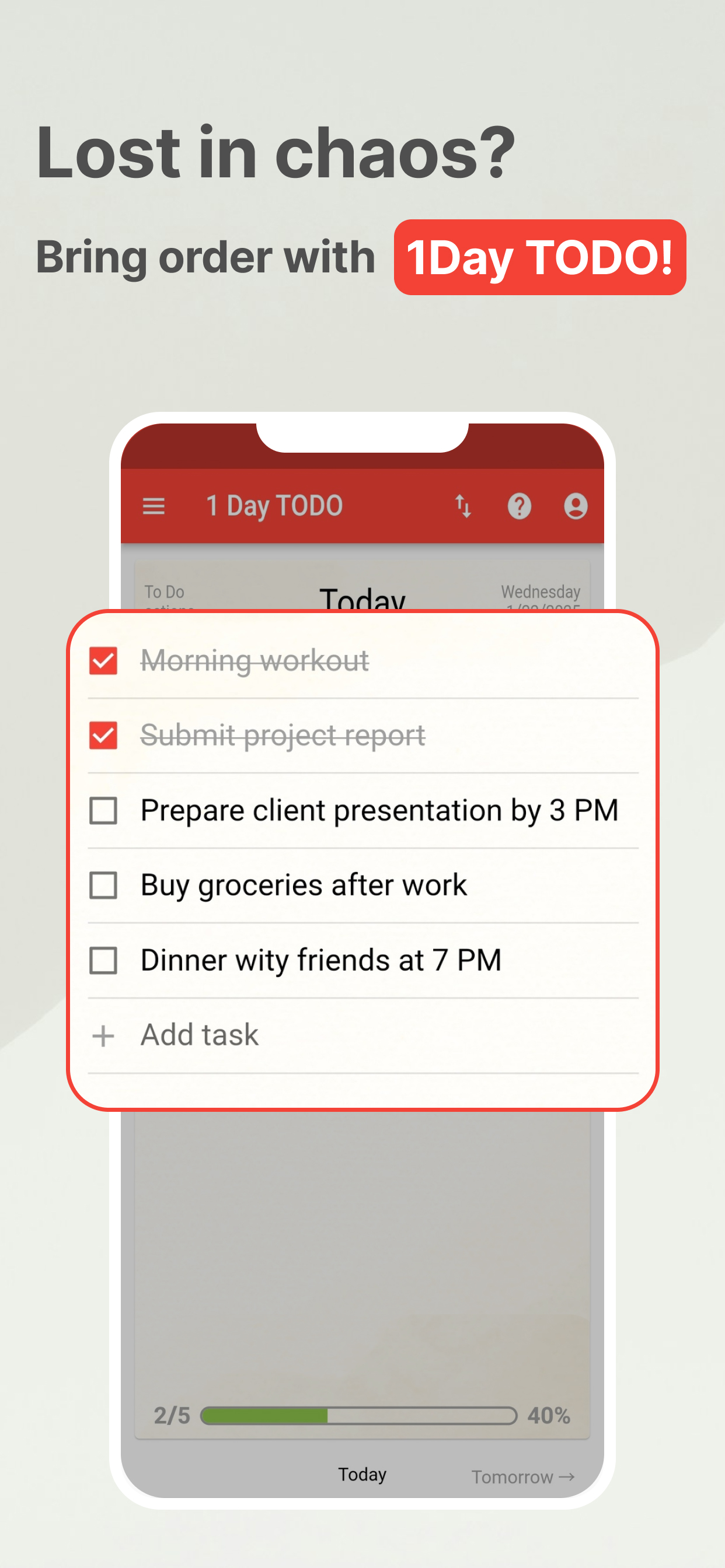 1 Day TODO: Daily Planner
