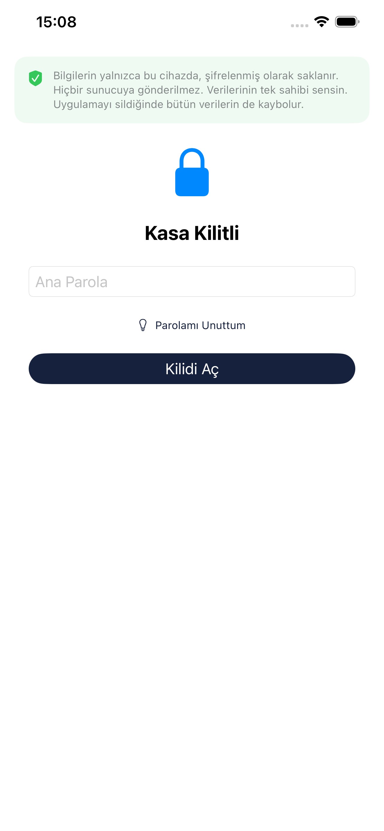 Şifre Depolama screenshot 3