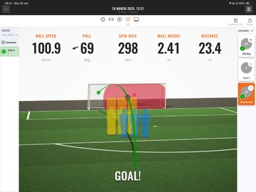 Trackman Soccer iPad screenshot