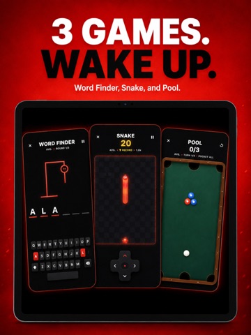 Wakeup Games - Alarm Clock iPad screenshot