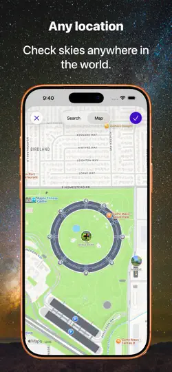 Captura de pantalla de Starglow: Stargazing Forecast en iPhone 3