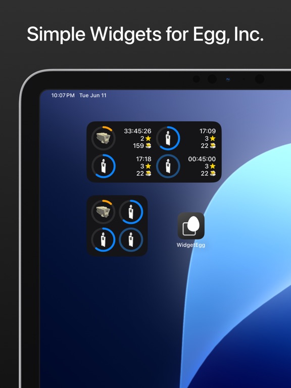 WidgetEgg iPad screenshot 1 - Games app