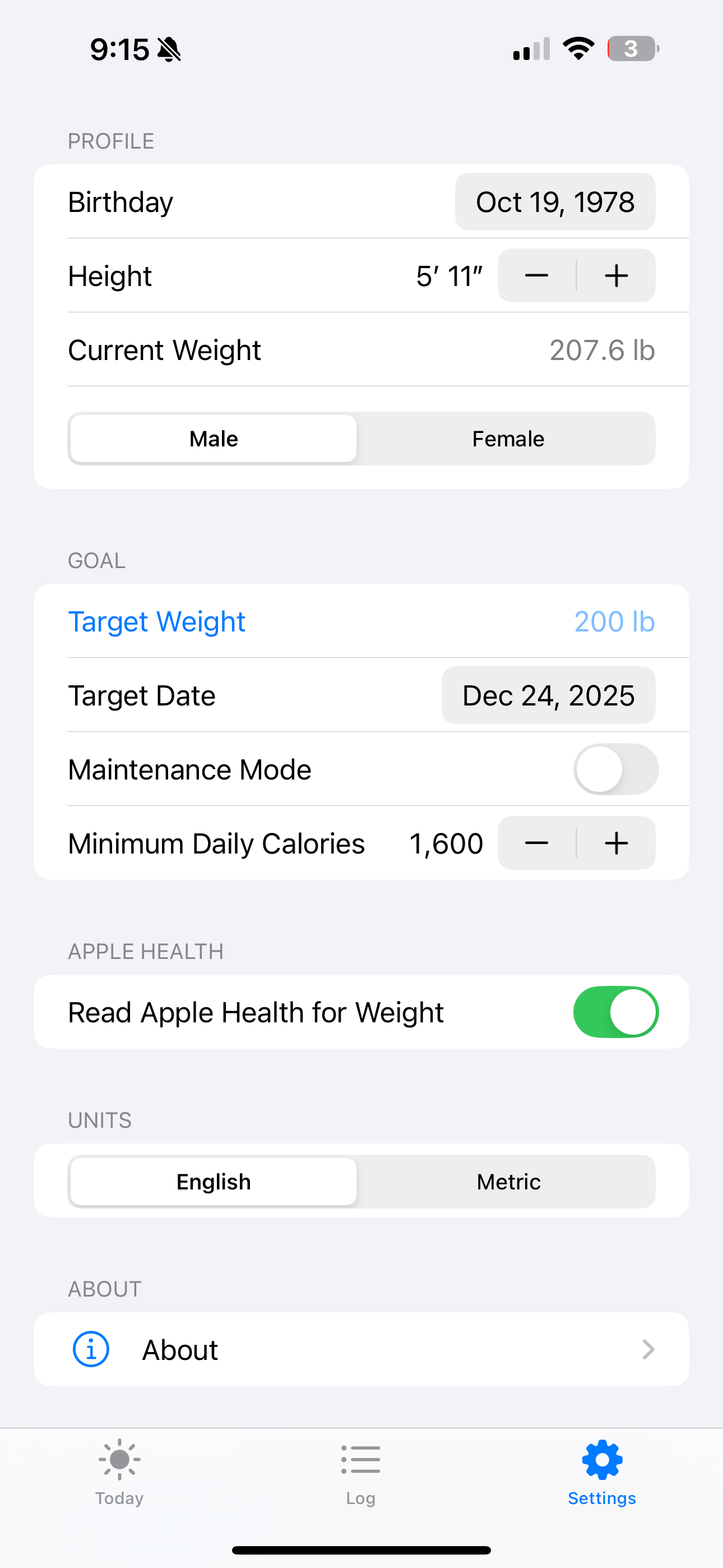 OneCal Calorie Tracker screenshot 3