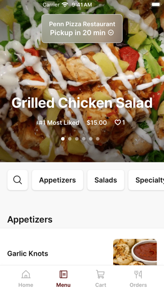 Penn Pizza Restaurant To Go iPhone screenshot 2 - Food & Drink app