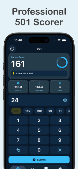 Precision Darts: Scoreboard Screenshot 1 of 6