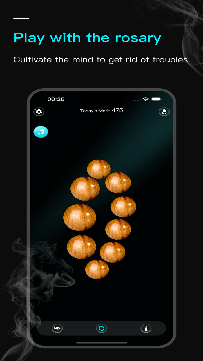 Zen Mind-Wooden fish beads