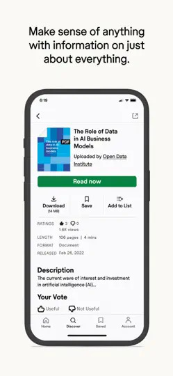 Scribd: 170M+ Documents iPhone Screenshot 3