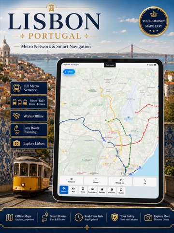 Lisbon Subway Map iPad screenshot