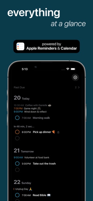 re:view - events & tasks Screenshot 1 of 4