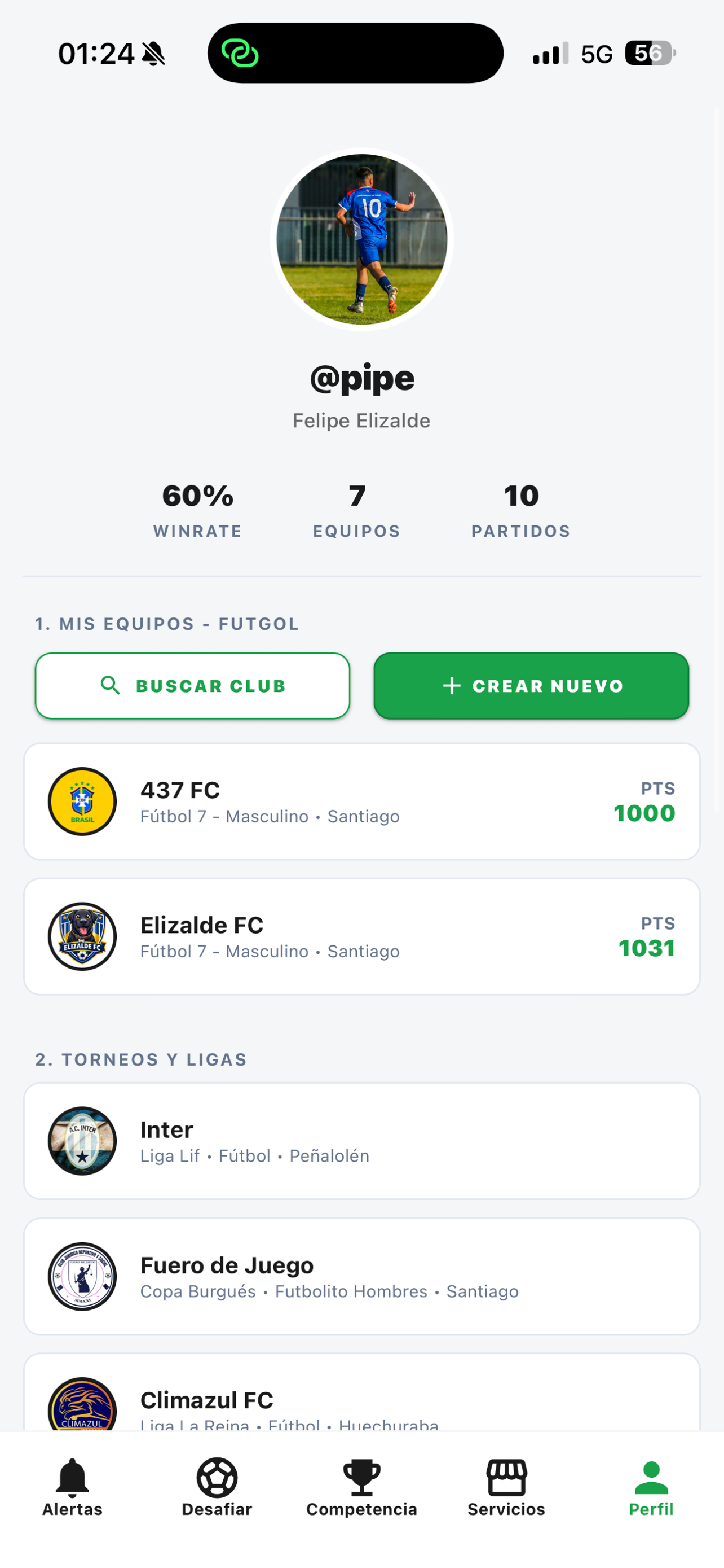 FutGol App screenshot 3