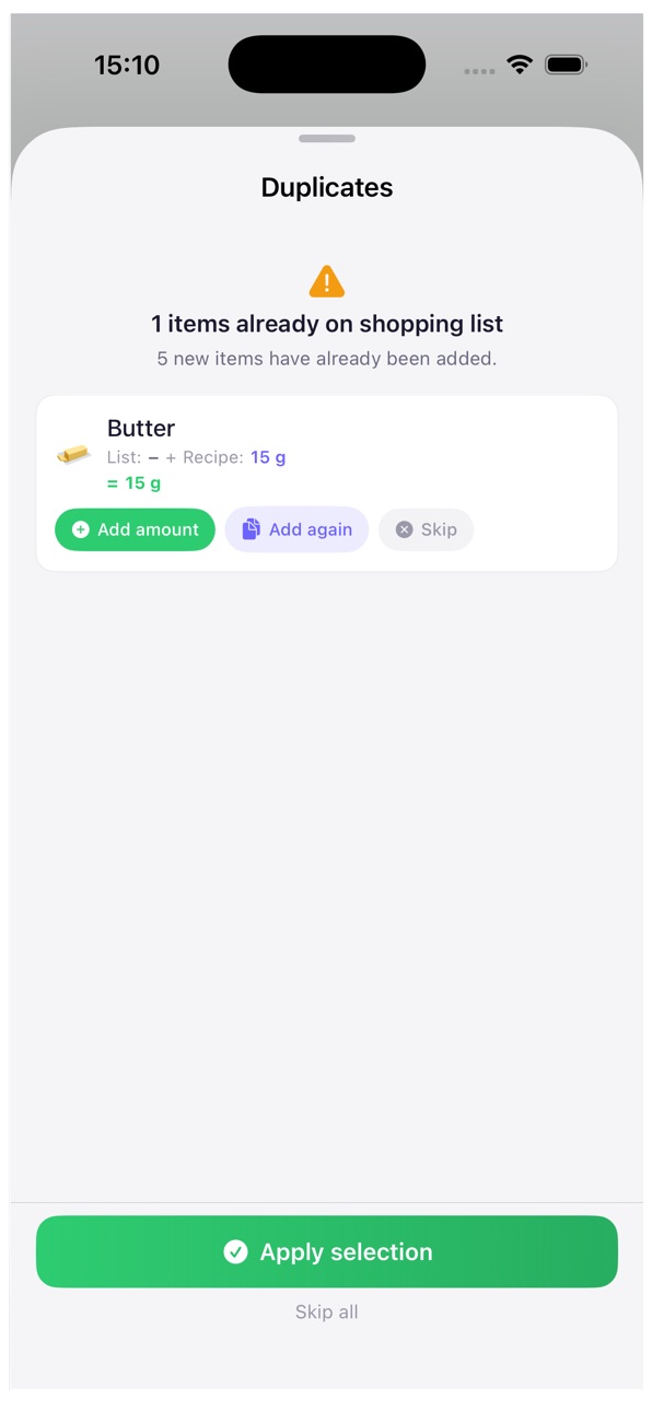 iPhone screenshot