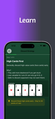 Gin Rummy - Play & Learn Screenshot 2 of 7